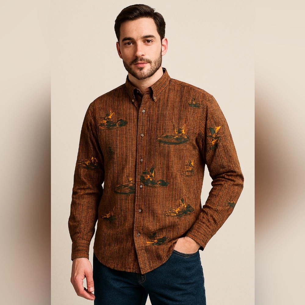 NAUTICA Vintage WaterFowl Button-up